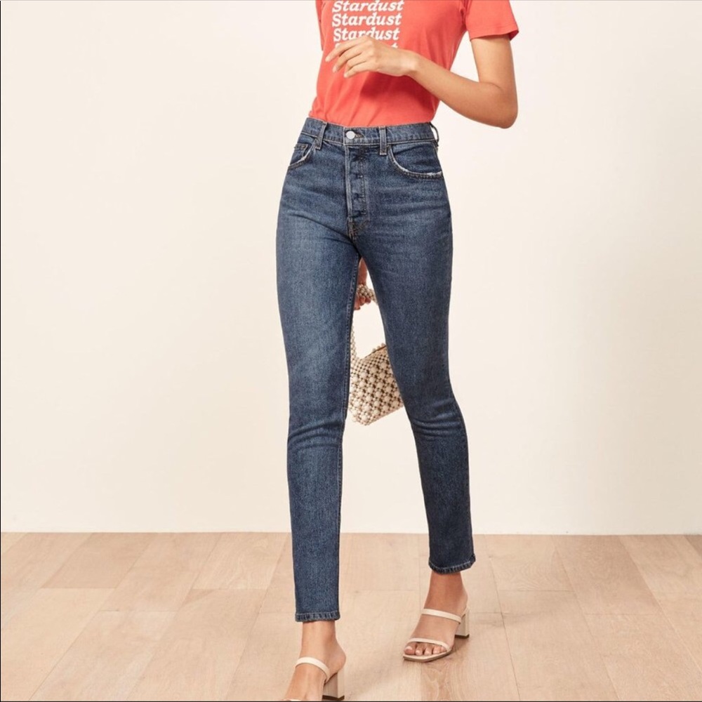 Reformation Serena High Waist Skinny Jean Kasai 30